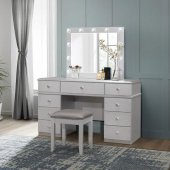 Amina Vanity Set in Silver by Global