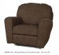 Council Chocolate Fabric Stylish Modern Rocker Recliner