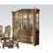 Vendome Buffet with Hutch 63005 in Gold Patina by Acme