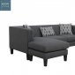 Sawyer Sectional 511077 in Dusty Blue - Scott Living by Coaster