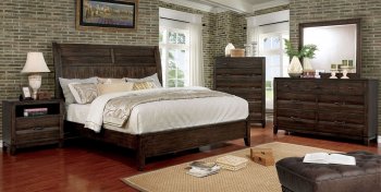 Agapetos 5Pc Bedroom Set CM7581 in Walnut w/Options [FABS-CM7581-Agapetos]