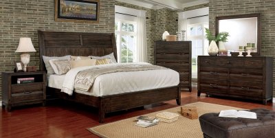 Agapetos 5Pc Bedroom Set CM7581 in Walnut w/Options