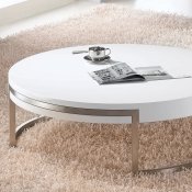 Ross Coffee Table in High Gloss White by Whiteline Imports