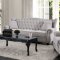 Ewloe Sofa CM6572GY in Light Gray Linen Fabric w/Options