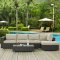 Sojourn Outdoor Patio 5Pc Sectional Set EEI-1886 by Modway