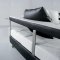 Black and White Leather Ultra Modern 4Pc Living Room Set