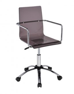 Caraway 801437 Office Chair w/Smoke Acrylic Seat by Coaster