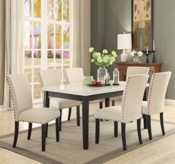 Nolan Dining Room 5Pc Set 72850 in Weathered Black by Acme [AMDS-72850-Nolan]