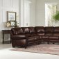 Leather Italia Tobacco James Classic Sectional Sofa