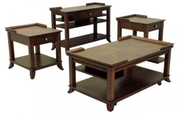 Castered 3Pc Cocktail Table Set w/Optional Sofa Table [JFCT-858]