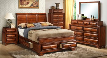 G8850A Bedroom in Cherry by Glory Furniture w/Options [GYBS-G8850A Cherry]