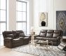 Lydia Motion Sofa LV00654 Brown Leather Aire by Acme w/Options