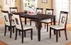 71595 Oswell 5Pc Dining Set in Cherry by Acme w/PU Chairs