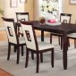 71595 Oswell 5Pc Dining Set in Cherry by Acme w/PU Chairs