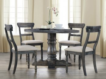 Leventis Dining Set 5Pc 74640 in Weathered Gray by Acme [AMDS-74640 Leventis]