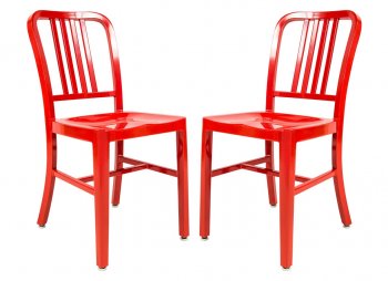 Alton Set of 4 Dining Chairs NA15R in Red by LeisureMod [LMDC-NA15R-Alton Red]