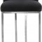 Heidi Stool 708 Set of 2 in Black Velvet Fabric by Meridian