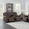 Flamenco Motion Sofa 610201 in Brown by Coaster w/Options