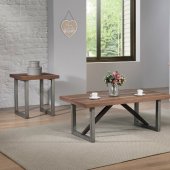 705648 Coffee Table 3Pc Set in Natural Walnut by Coaster