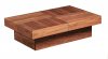 Abby Rectangle Coffee Table in Walnut w/Options by Whiteline