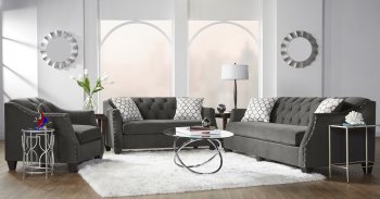 16150 Sofa in Bing Ash Fabric by Serta Hughes w/Options [STS-16150 Bing Ash]