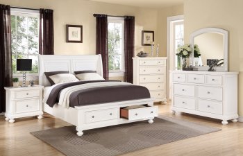 B2901 Bedroom in White w/Optional Casegoods [EGBS-B2901]