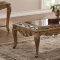 Orianne Coffee Table 80690 in Antique Gold & Mirror by Acme