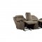 Shola Motion Sofa 9848BR-3 in Brown by Homelegance w/Options