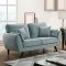 Phillipa Sofa & Loveseat Set CM6610 in Light Teal w/Options