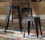 Amara 5035BLK Metal Stool Set of 4 Choice of Height Homelegance