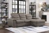 Alfio Sectional Sofa Sleeper Bed 9808STP in Taupe by Homelegance