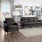 Cagle Sofa & Loveseat Set 1219CH in Chocolate Fabric Homelegance