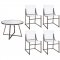 Jillian Dining Set 5Pc 120630 Black Nickel by Coaster