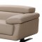 Gypsum Sectional Sofa 31020 in Taupe Half Leather by VIG