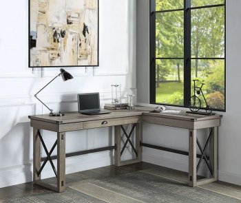 Talmar Writing Desk OF00053 in Rustic Oak by Acme [AMOD-OF00053 Talmar]