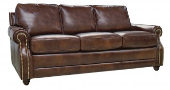 Levi Sofa & Loveseat Set in Full Havana Leather by Luke Leather [LKS-Levi-2511 Havana]