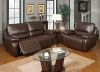 U1027 Reclining Sofa Brown Bonded Leather - Global Furniture USA