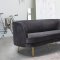 Vivian Sofa 694 in Grey Velvet Fabric by Meridian w/Options