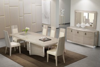 Giorgio Dining Table in Light Maple by J&M w/Optional Items [JMDS-Giorgio Day]