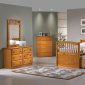 Natural Honey Contemporary Kids Bed w/Trundle & Storage Drawers