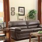 Adrian 8588BRW Sofa by Homelegance in Dark Brown w/Options