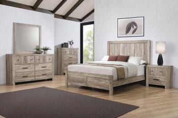 Adelaide 5Pc Bedroom Set 223101 - Rustic Oak - Coaster w/Options [CRBS-223101-Adelaide]