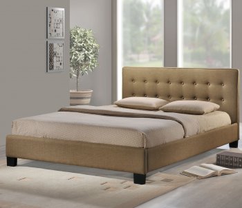 Caitlin Bed in Latte Fabric by Modway [MWB-Caitlin Latte]