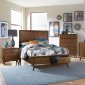 Raku Bedroom Set 1711NC in Walnut by Homelegance w/Options