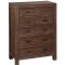 Wrangell 4Pc Youth Bedroom Set 2055T in Cherry by Homelegance