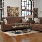 Donatella Sofa Bed in Brown Fabric by Casamode w/Options