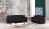 Joker Sofa Bed in Black Fabric by Casamode w/Options