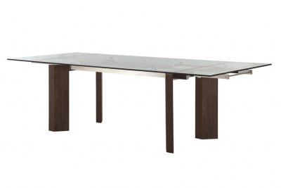 Torino Extendable Dining Table by Casabianca w/Walnut Legs