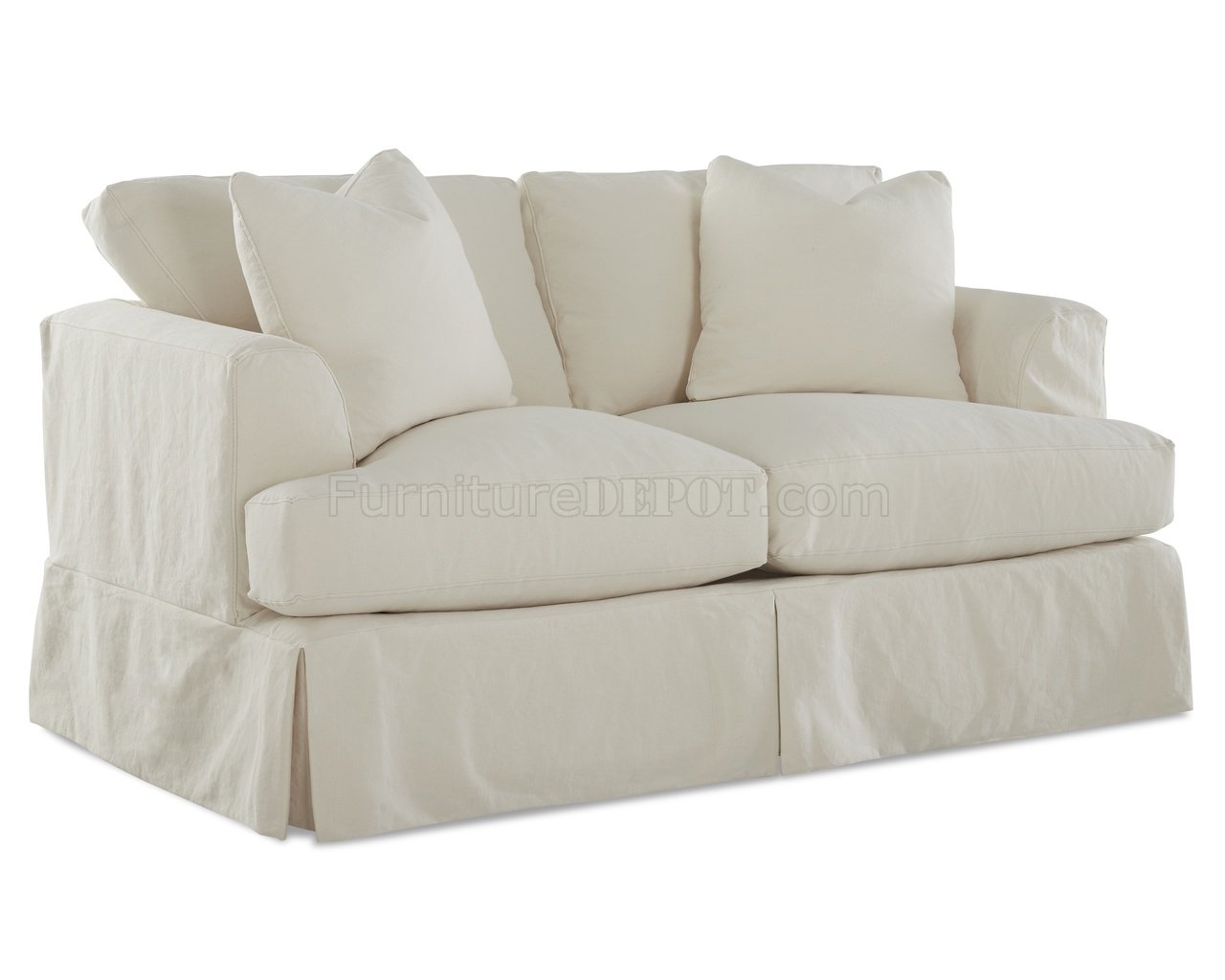 Bentley Sofa in Bull Natural Fabric by Klaussner w/Options