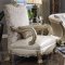 Dresden II Sofa 54875 in Bone PU & Gold Patina by Acme w/Options